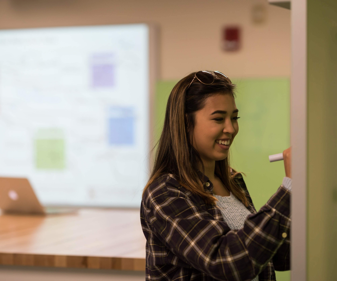 student in class
