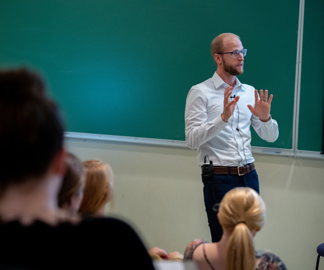 professor in class